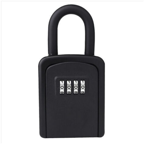 Caja de seguridad para llaves, caja de código [resistente a la intemperie] [con asa extraíble] Mini, portátil, código reiniciable, adecuada para uso en interiores y exteriores