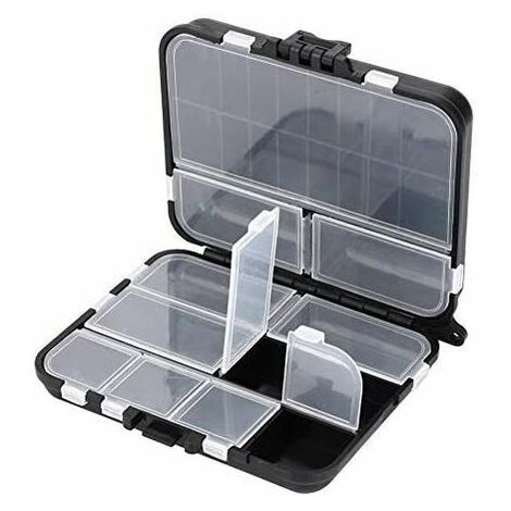 Caja de señuelos de pesca, 26 ranuras Caja de aparejos de pesca Caja de cebo de pesca multifuncional Señuelos Soporte de gancho Accesorios Caja de almacenamiento Accesorio