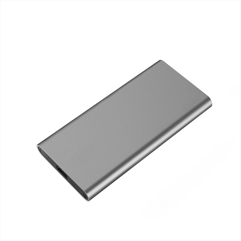 

Caja de SSD tipo C a mSATA Caja de unidad de estado solido mSATA portatil Caja de unidad de estado solido mSATA USB3.1 de alta velocidad Gris