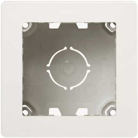 Caja de superficie compacta SIMON 270 con 1 elemento negro mate
