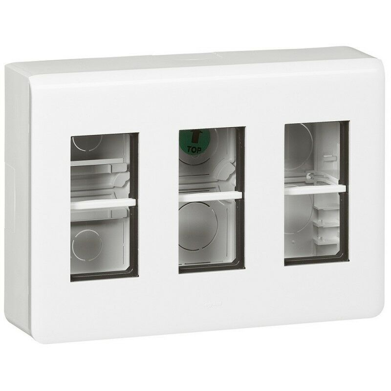 

Caja de superficie Legrand 078883L Mosaic 3x4 modulos color blanco
