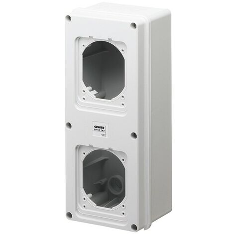 Caja de superficie para 2 bases 16/32A GW66742 de Gewiss