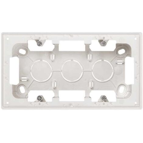 Caja de superficie SIMON 270 con 2 elementos negro mate