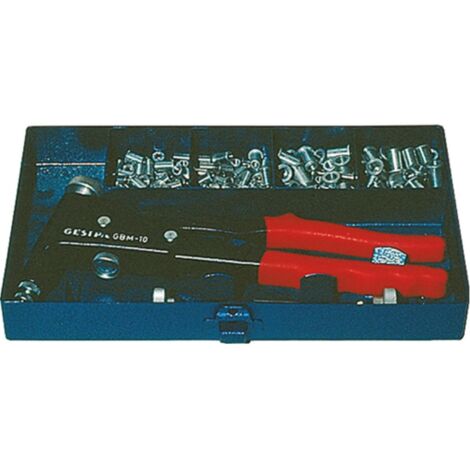 Caja De Surtido De Tuercas Remachables 156 Uds. Tenaza Gbm10