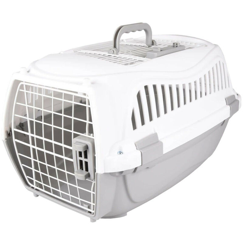 

Caja de transporte GLOBE. tamaño S. 37 x 57 x h 33 cm, color gris. para perros.