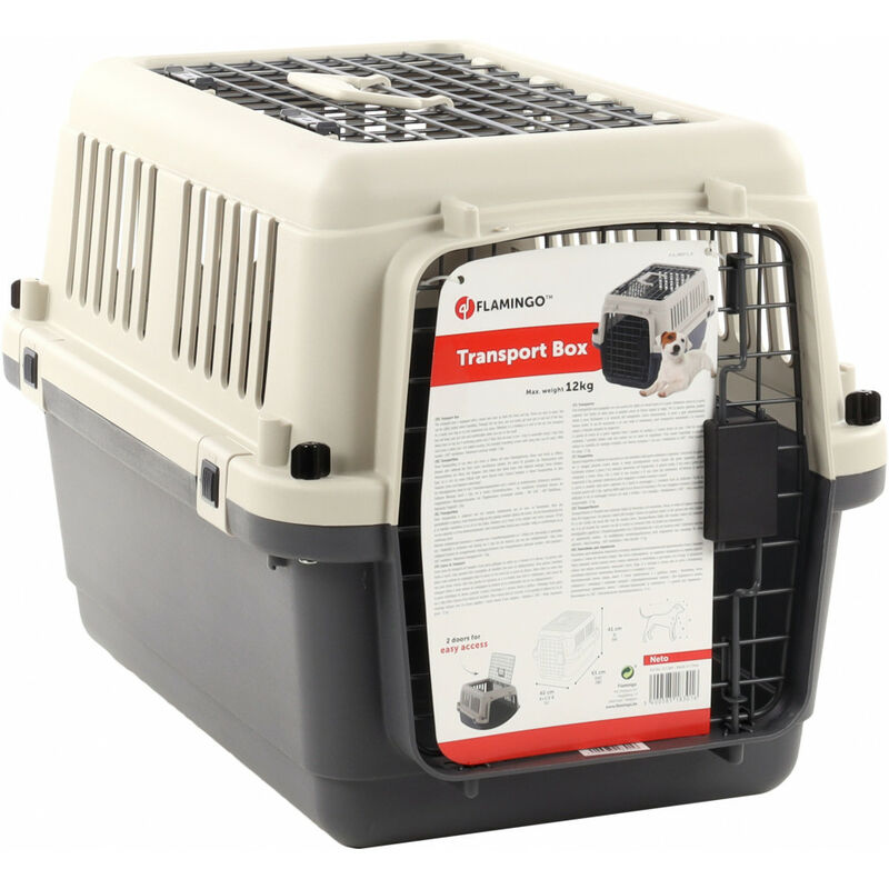 

Caja de transporte Neto S 40 x 61 x 41 cm . gris . para perros