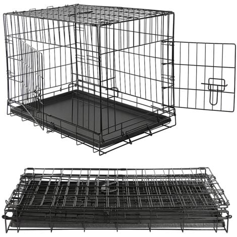 Transportin para perros Jaula de alambre plegable para perros caja de transporte para mascotas bolsa de transporte Caja de transporte