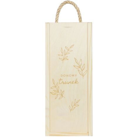 Caja de vino de madera HOME DRINK con grabado