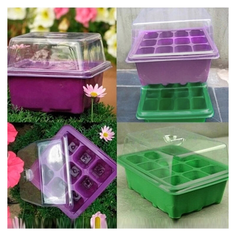 

Caja de vivero, bandeja de vivero especial para plantar semillas, maceta de vivero,Verde, 9