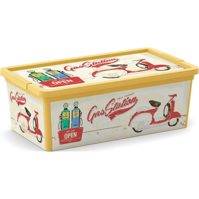 

Caja Decorada Vintage Garage Gas Station