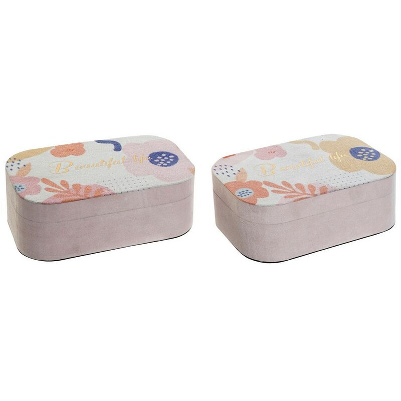 

Caja Decorativa DKD Home Decor Madera MDF (2 pcs) (19 x 12 x 7 cm)