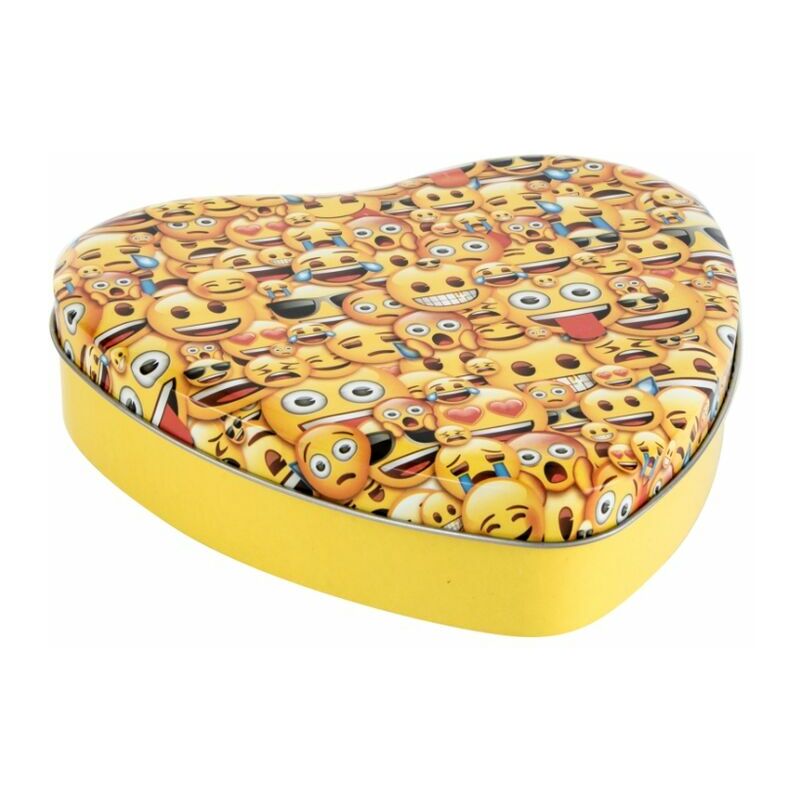 

Caja Decorativa DKD Home Decor Metal Emoji (17 x 15 x 4 cm)