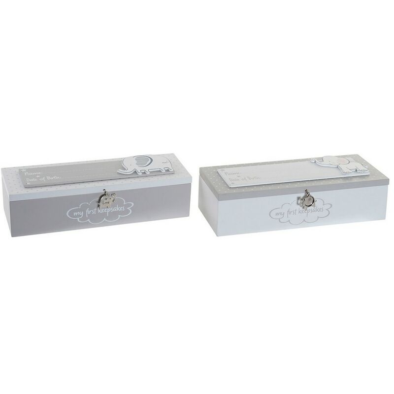 

Caja Decorativa DKD Home Decor Metal Madera MDF (24 x 8 x 6 cm) (2 pcs)