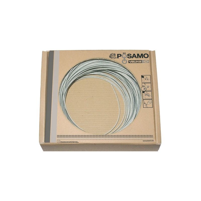 

Posamo - Cable de acero inoxidable 6x7 6 mm x 100 m (Por 100)