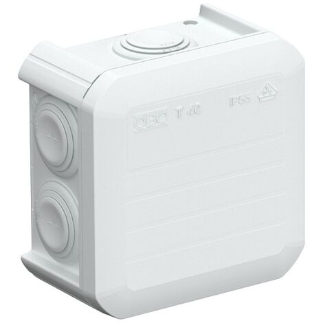 CAJA DERIVACION T40 90x90x52 CON CONO ENTRADA POLIPROPILENO LIBRE DE HALOGENOS G OBO-BETTERMANN 2007045