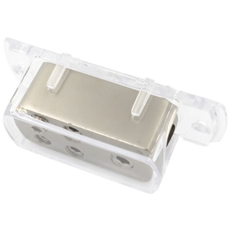 Caja divisora de audio para automóvil, conector de tierra de 4 vías, divisor de línea 4GA/8GA, modelo CP-0476