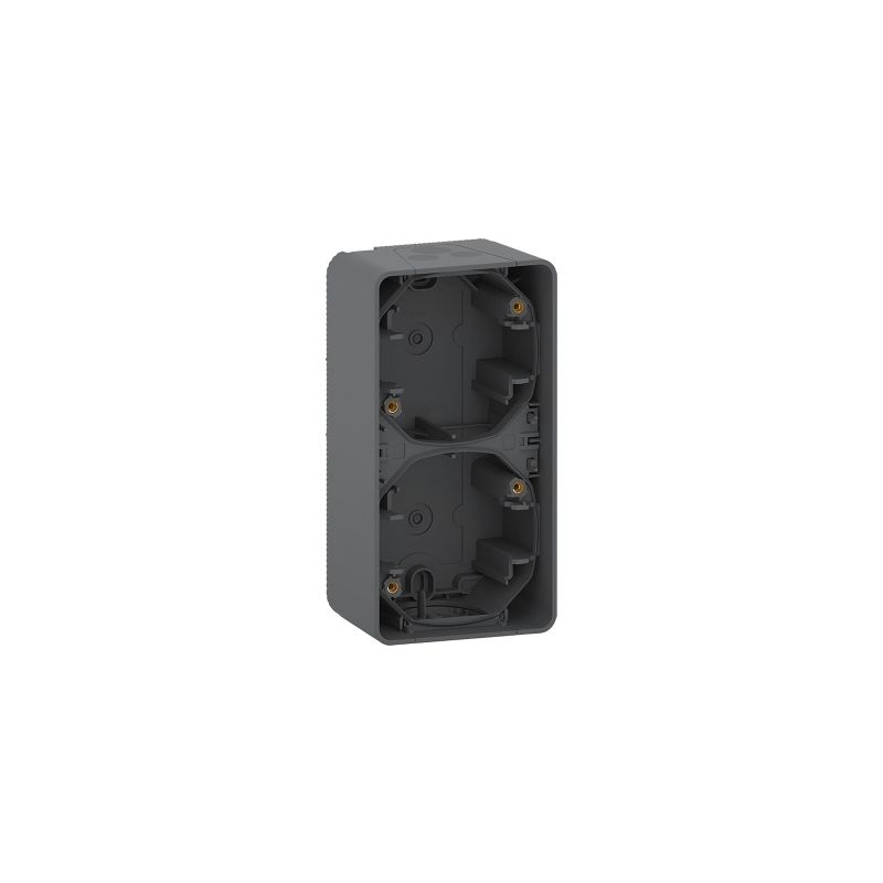 

Caja doble superficie vertical IP55 Gris MUR37912 - Schneider Electric