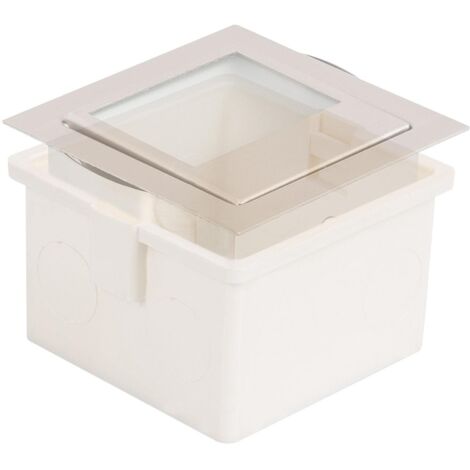 Caja Empotrable Especial Balizas 70x70x45 mm Blanco - Blanco