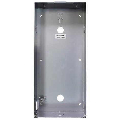 Caja empotrar para placa KIN MEET, instalación en pared, material resistente.