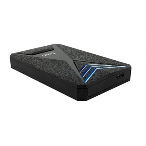 CAJA EXTERNA 2.5 USB 3.0 GAMING TOOQ TQE-2550BL PARA HD DE 9,5MM SATA USB3.0/3.1GEN1 LED AZUL