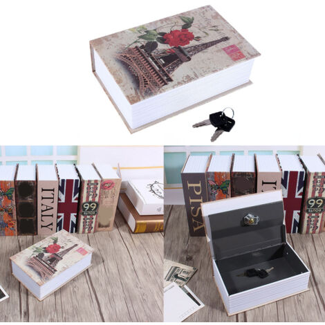 Caja fuerte discreta y segura para dinero, joyas y objetos de valor, fabricada en ABS y aluminio (dimensiones 18 x 11,5 x 5,5 cm, 500 g, 2 llaves incluidas).