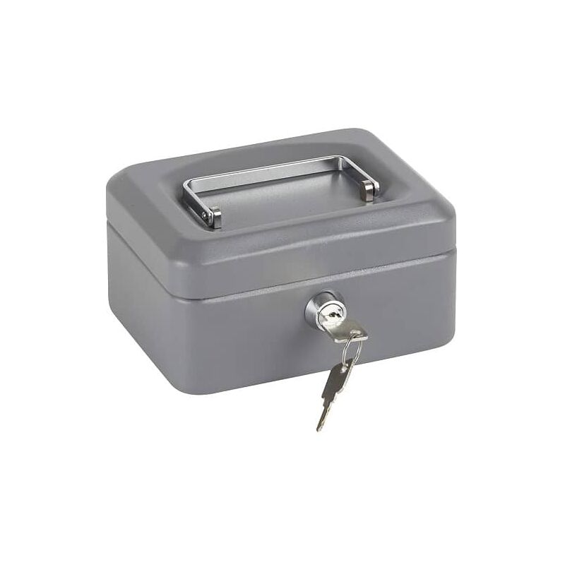 

Caja fuerte metalica portatil caudales grande Gris