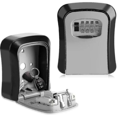 Caja fuerte para llaves  con combinación de 4 posiciones para montaje en pared para compartir llaves de forma segura en interiores y exteriores