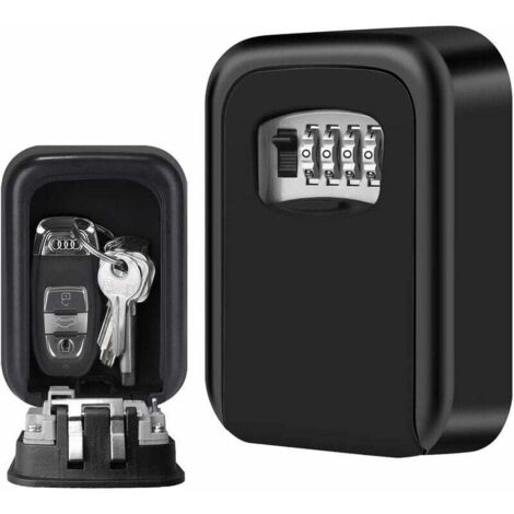 Caja fuerte para llaves de pared, caja de seguridad con contraseña, cerradura con contraseña, método de seguridad con llave compartida, ideal para garajes domésticos y escuelas.