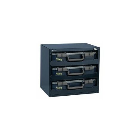 Caja fuerte para surtido 452xF405xH330mm 3 compartimentos con cajas surtidas PP RAACO
