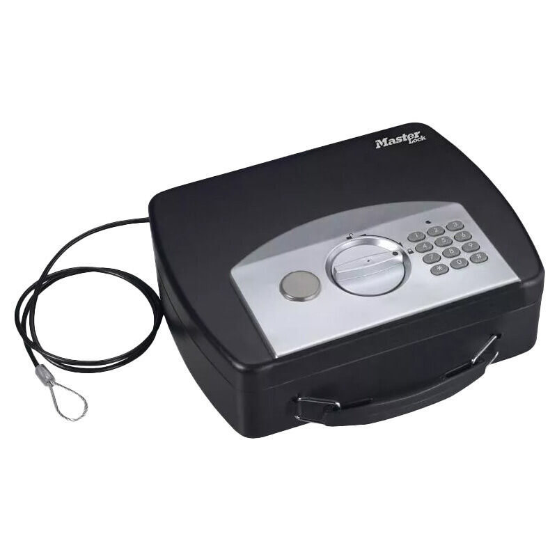 

MASTER LOCK Caja Fuerte Portatil - Con Combinación - Con Cable - P008EML - Ideal para Pequeña, Smarphone, Documentos