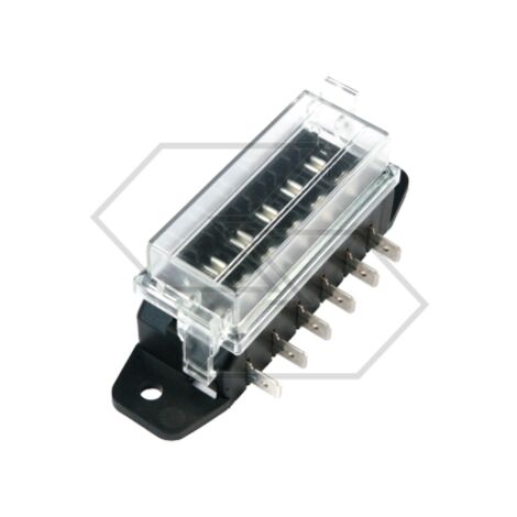 Caja fusible lamelar 6 vías con salidas laterales