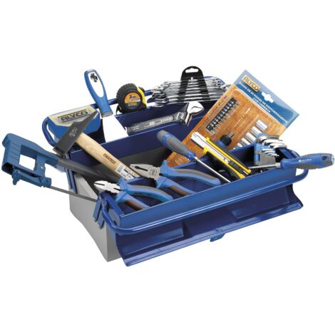 Caja herramientas 3 Bandejas 82 piezas ALYCO