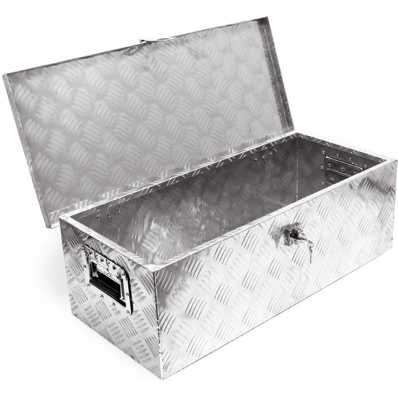 

Wiltec - Caja herramientas aluminio 760x320x245mm Caja transporte Orden Taller Garaje Cofre Ordenación