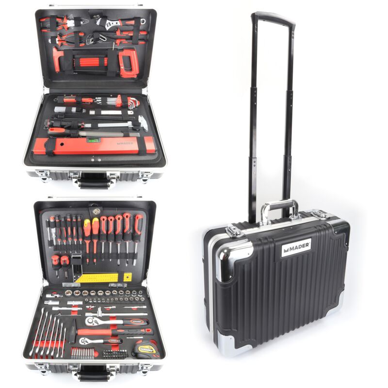 

Caja Herramientas con Trolley, 142Pzs Chrome Vanadium - MADER® | Hand Tools