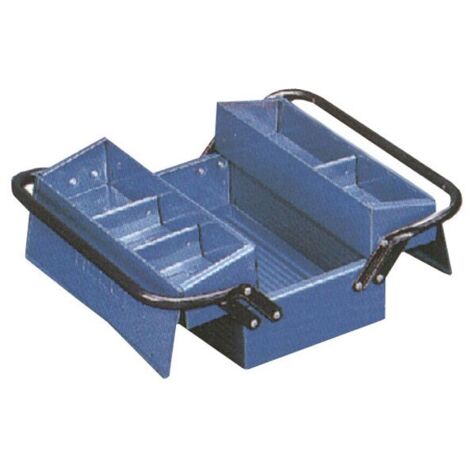 CAJA HERRAMIENTAS METAL AZUL 2 COMPARTIMIENTOS 330 X 175 X 140 MM - 102 3