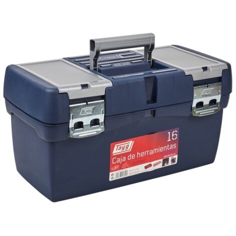 CAJA HERRAMIENTAS POLIPROPILENO N 16 AZUL 500 X 250 X 250 MM 1 BANDEJA 1 ESTUCHE  - 116001