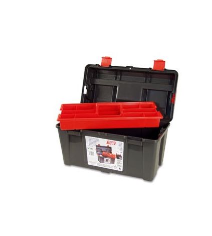 CAJA HERRAMIENTAS POLIPROPILENO N 30  GRIS  235 X 445 X 230 MM 1 BANDEJA - 130007