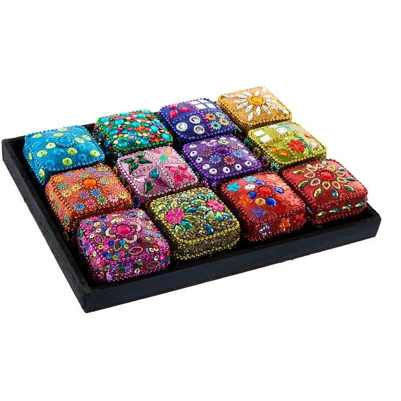 

BHD - Caja-Joyero DKD Home Decor Aluminio (12 pcs) (4.5 x 4.5 x 4 cm)