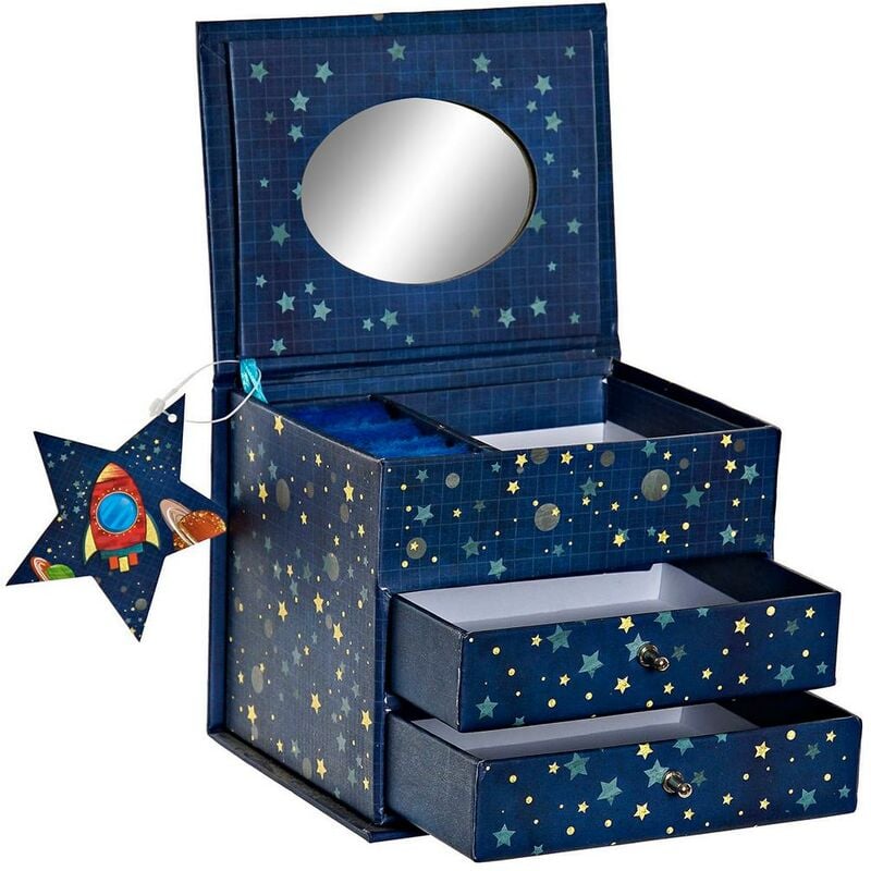

Caja-Joyero DKD Home Decor Cosmos (13 x 10 x 10.2 cm)