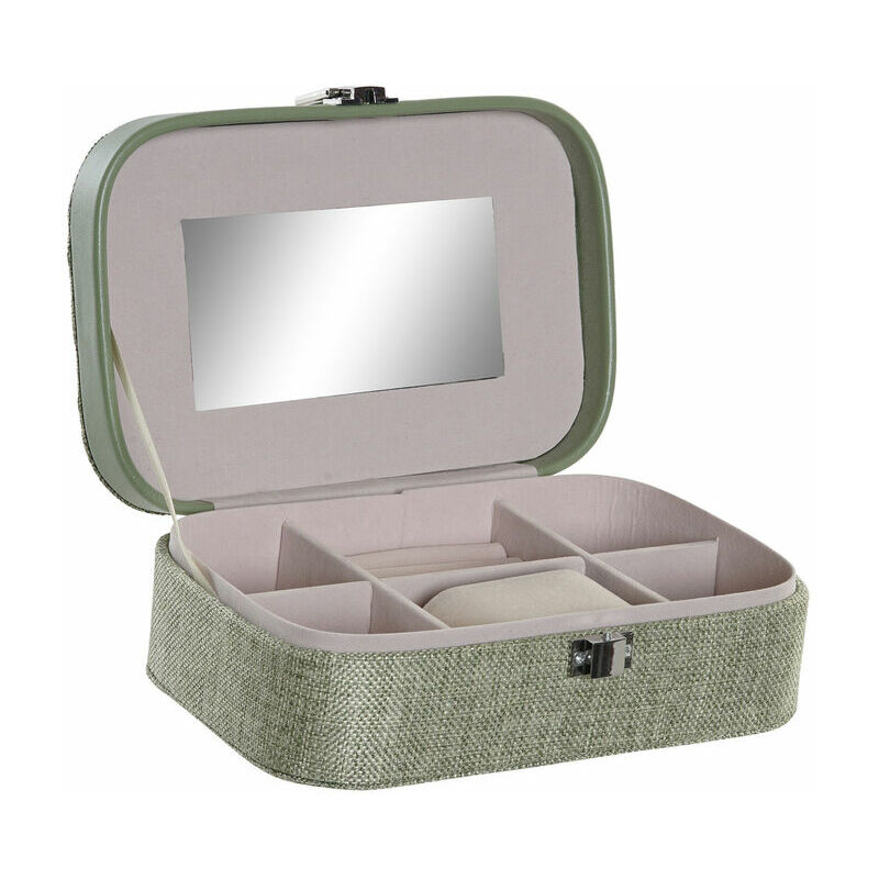 

Caja-Joyero DKD Home Decor Espejo Poliéster Tradicional (20.5 x 14 x 7 cm)