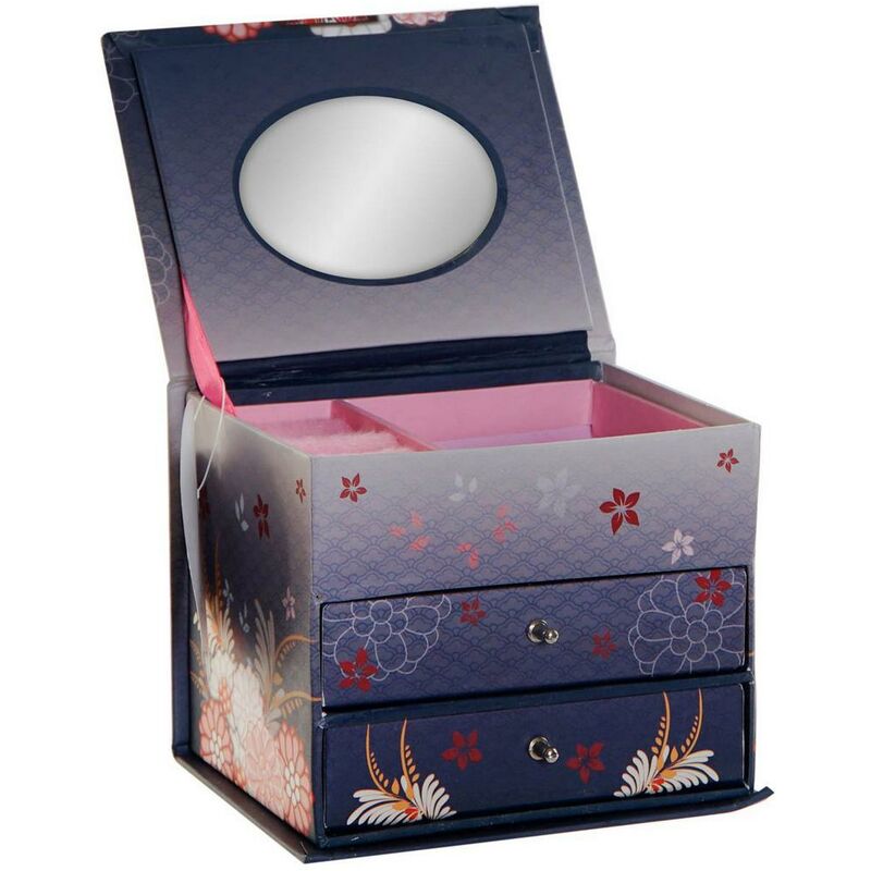 

Caja-joyero dkd home decor japonesa (13 x 10.5 x 10.5 cm) Rogal