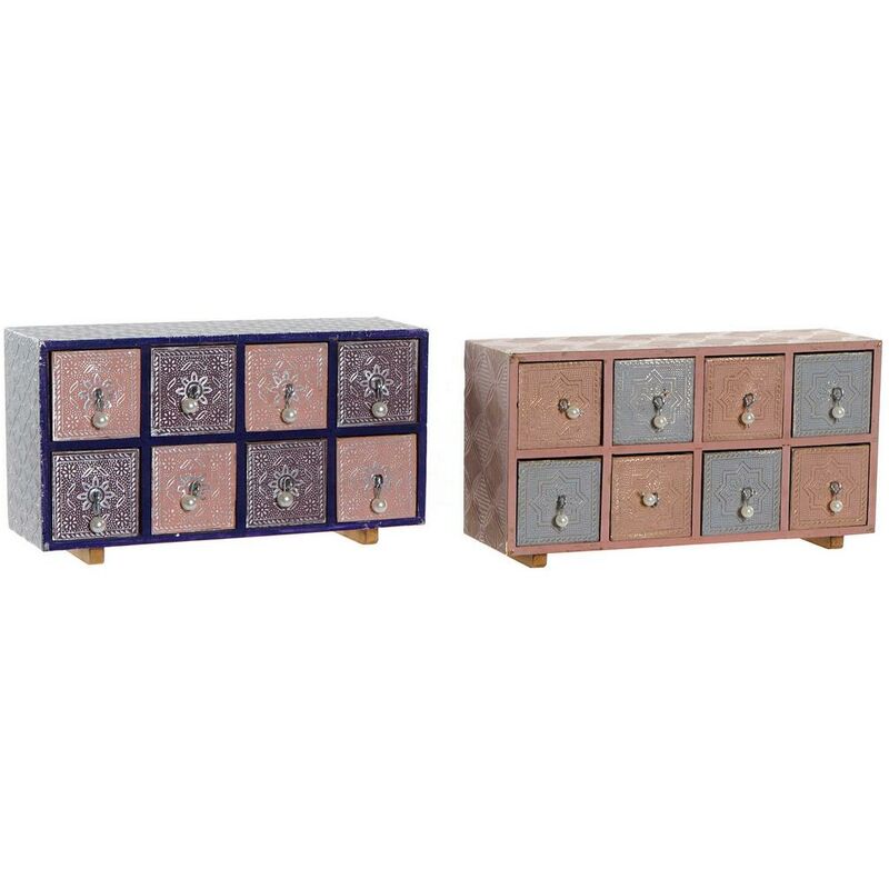 

Caja-Joyero DKD Home Decor Latón Madera de mango (2 pcs)