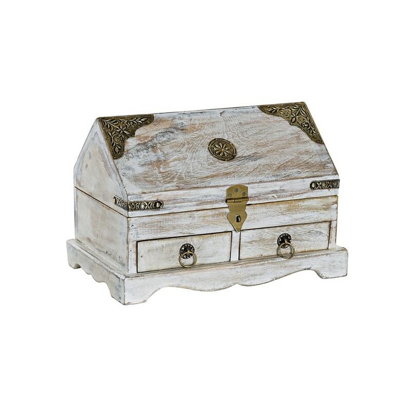 

Bh Design - Caja-Joyero DKD Home Decor Latón Madera de mango (29 x 19 x 20 cm)