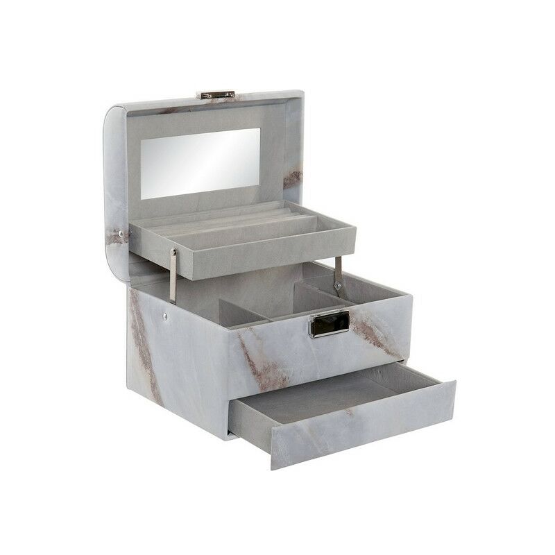 

Caja-Joyero DKD Home Decor Moderno Espejo (20 x 16 x 13 cm)