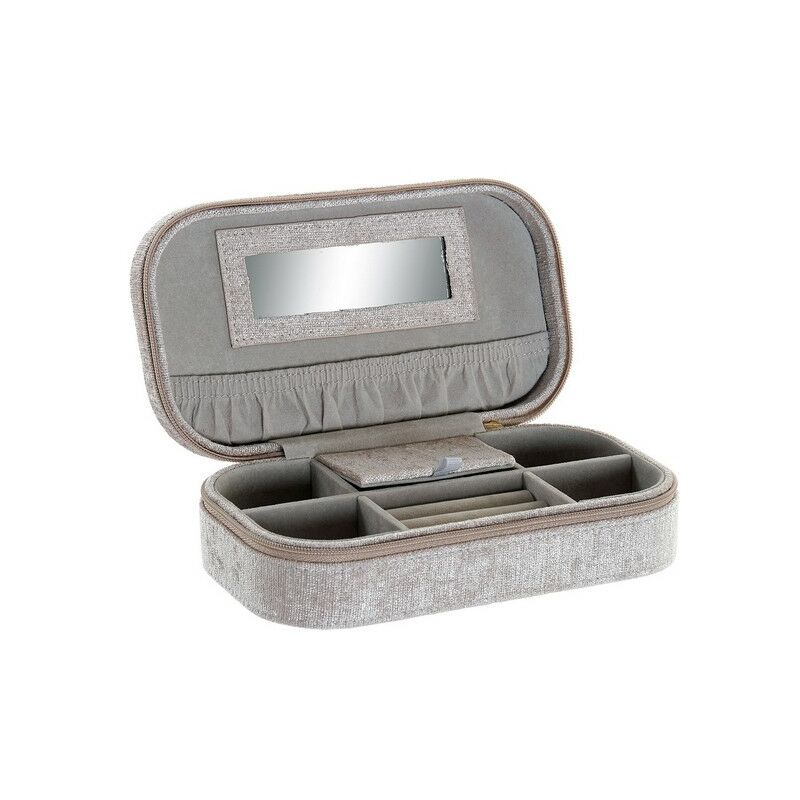 

BHD - Caja-Joyero DKD Home Decor Terciopelo Beige Poliéster (18 x 10 x 5 cm)