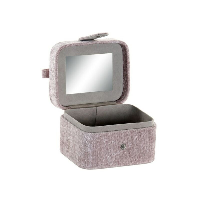 

Caja-Joyero DKD Home Decor Terciopelo Rosa Poliéster (7 x 11 x 10 cm)