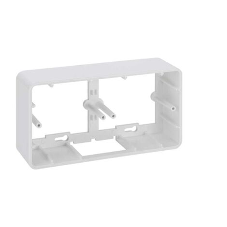 Caja K45 doble superficie blanco nieve SIMON R450/9