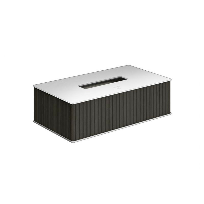 

Caja Kleenex Bambú Negro Cromo Eda - Pomd'or