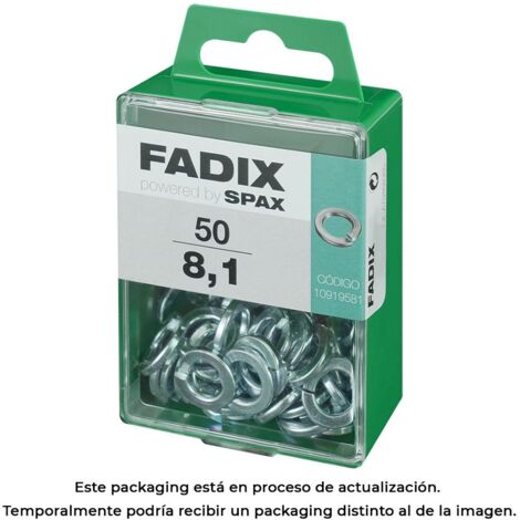 CAJA M 50 unid. ARANDELA PRESION 8,1mm FADIX