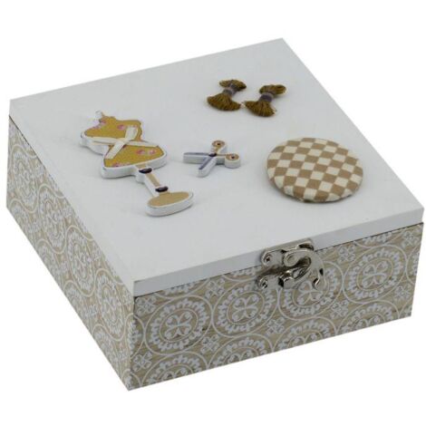 Caja madera colofonia natural cuadrada cm15x15h7,5